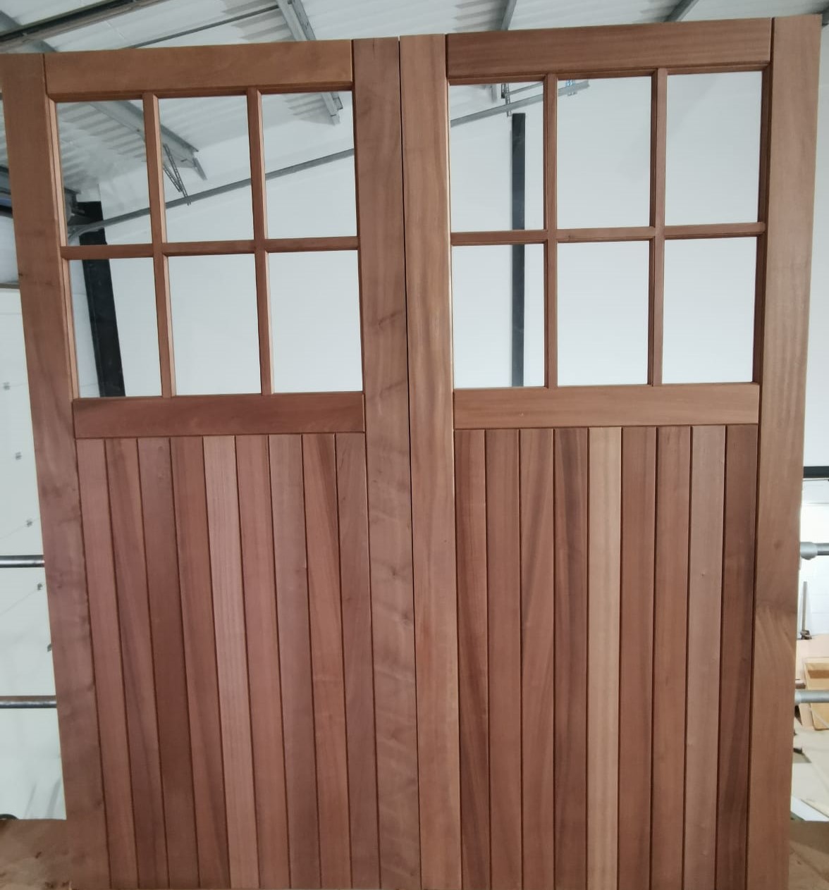 Pair Hardwood Doors